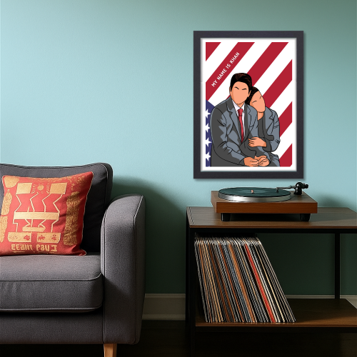 My Name Is Khan Movie Shahrukh khan Kajol Poster Frame, My Name Is Khan Movie Poster Frame Shahrukh Khan Artwork Framed Posters Bollywood Movies Canvas Paintings Photo Frames For Wall Decor Bedroom Living Room Decoration Home Office wall Poster Gift, My Name is khan movie poster, My Name is khan poster hd, My Name is khan poster, My Name is khan movie photo, My Name is khan wall poster, My Name is khan wall picture, My Name is khan wall paper,My Name is khan wall painting, My Name is khan wallpaper