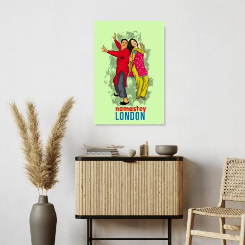 Namastey London Movie Poster Frame Bollywood Movies Framed Posters Dialouges Artwork Canvas Painting Photo Frames for wall Decor Bedroom Living Room Dining Hall Restraunt Cafe Home & Office Decoration, namastey london poster, namastey london movie poster, namastey london poster hd, namastey london photo, namastey london pic, namastey london poster framed, namastey london movie picture, namastey london movie photos, namastey london movie painting, namastey london movie painting poster, namastey london poster