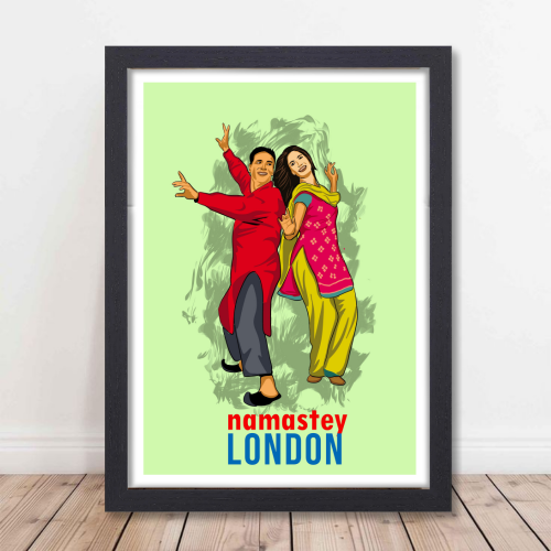 Namastey London Movie Poster Frame Bollywood Movies Framed Posters Dialouges Artwork Canvas Painting Photo Frames for wall Decor Bedroom Living Room Dining Hall Restraunt Cafe Home & Office Decoration, namastey london poster, namastey london movie poster, namastey london poster hd, namastey london photo, namastey london pic, namastey london poster framed, namastey london movie picture, namastey london movie photos, namastey london movie painting, namastey london movie painting poster, namastey london poster