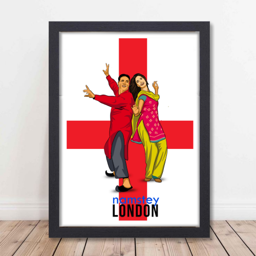 Namastey London Movie Poster Frame Bollywood Movies Framed Posters Dialouges Artwork Canvas Painting Photo Frames for wall Decor Bedroom Living Room Dining Hall Restraunt Cafe Home & Office Decoration, namastey london poster, namastey london movie poster, namastey london poster hd, namastey london photo, namastey london pic, namastey london poster framed, namastey london movie picture, namastey london movie photos, namastey london movie painting, namastey london movie painting poster, namastey london poster