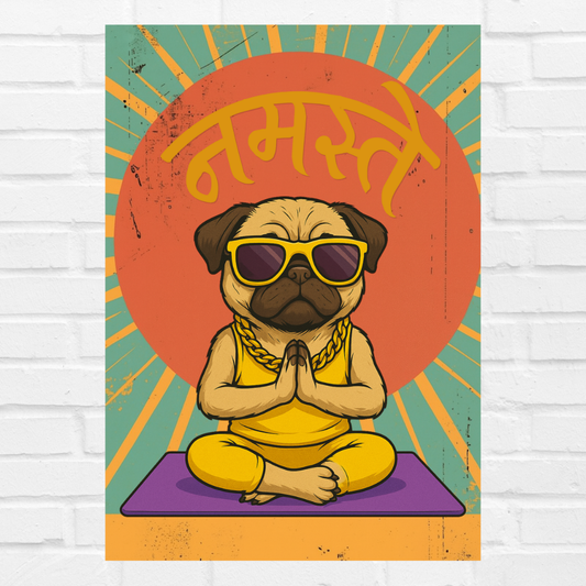 Dog Pop Art Painting Poster, Classic Wall Art for Home & Office living Room Bedroom decor Gift Wallpaper Paintings Stickers