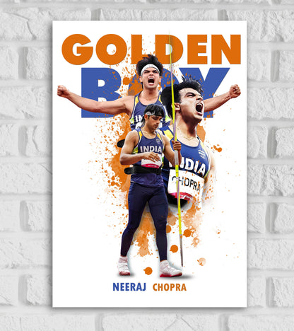 Neeraj Chopra Athlete Pop Artwork