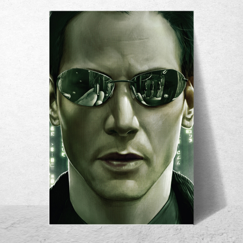 The Matrix Film Poster Frame Series Movie Art work Framed Posters Hollywood English Movies Canvas Painting Photo Frames for Wall Decor Home Decoration Living Room Bedroom Office Study Room Cafe