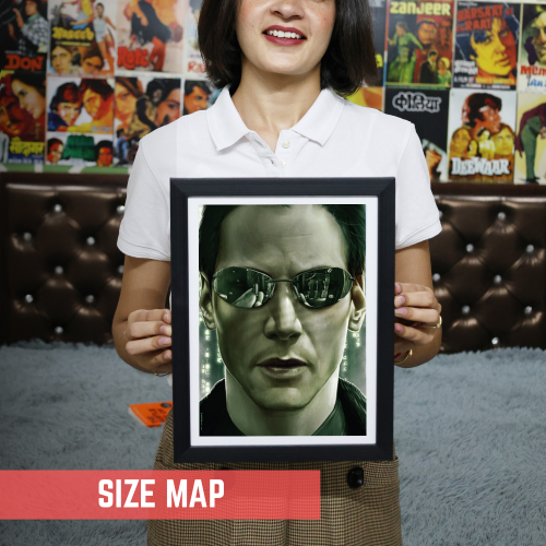 The Matrix Film Poster Frame Series Movie Art work Framed Posters Hollywood English Movies Canvas Painting Photo Frames for Wall Decor Home Decoration Living Room Bedroom Office Study Room Cafe