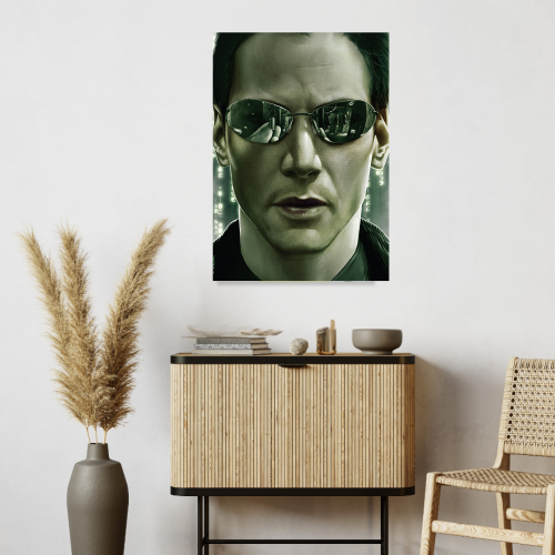 The Matrix Film Poster Frame Series Movie Art work Framed Posters Hollywood English Movies Canvas Painting Photo Frames for Wall Decor Home Decoration Living Room Bedroom Office Study Room Cafe