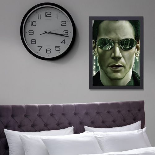 The Matrix Film Poster Frame Series Movie Art work Framed Posters Hollywood English Movies Canvas Painting Photo Frames for Wall Decor Home Decoration Living Room Bedroom Office Study Room Cafe
