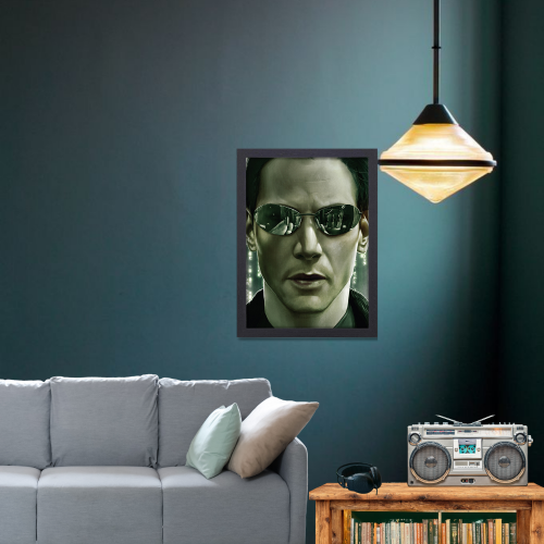 The Matrix Film Poster Frame Series Movie Art work Framed Posters Hollywood English Movies Canvas Painting Photo Frames for Wall Decor Home Decoration Living Room Bedroom Office Study Room Cafe