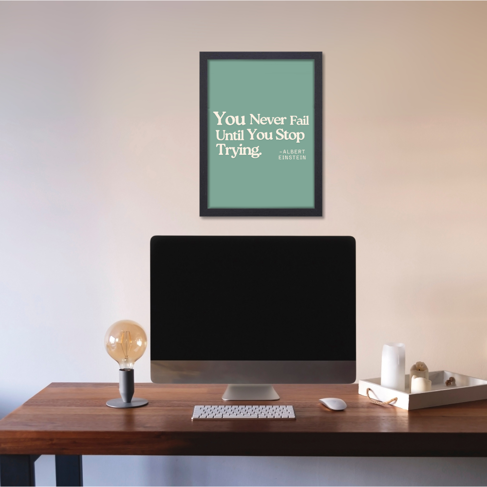 Aesthetic Motivational Quotes Painting Poster Motivationn Quote Posters Inspiring Lines Stickers for Students Study room Library decoration Living roomkitchen Dining hall & Office wall decor with frame or without framed