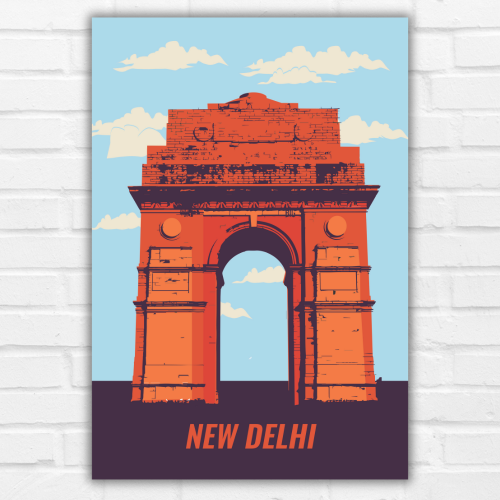 Delhi Artwork Poster Frame India Travel New Delhi Canvas Painting Framed Posters with Photo Frames for Wall Decor Bedroom Living room Dining Hall Kitchen Restraunt Cafe & Office Walls Art Decoration, dehli artwork poster, dehli poster drawing, dehli art prints, dehli art picture, dehli art pic, india gate delhi posters, india gate delhi poster drawing, india gate delhi poster design, india gate delhi poster making, india gate delhi poster colour, india travel poster, india travel poster for wall