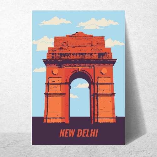 Delhi Artwork Poster Frame India Travel New Delhi Canvas Painting Framed Posters with Photo Frames for Wall Decor Bedroom Living room Dining Hall Kitchen Restraunt Cafe & Office Walls Art Decoration, dehli artwork poster, dehli poster drawing, dehli art prints, dehli art picture, dehli art pic, india gate delhi posters, india gate delhi poster drawing, india gate delhi poster design, india gate delhi poster making, india gate delhi poster colour, india travel poster, india travel poster for wall