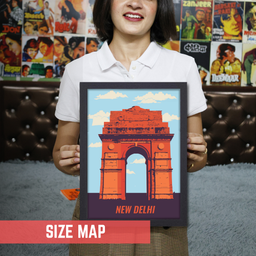 Delhi Artwork Poster Frame India Travel New Delhi Canvas Painting Framed Posters with Photo Frames for Wall Decor Bedroom Living room Dining Hall Kitchen Restraunt Cafe & Office Walls Art Decoration, dehli artwork poster, dehli poster drawing, dehli art prints, dehli art picture, dehli art pic, india gate delhi posters, india gate delhi poster drawing, india gate delhi poster design, india gate delhi poster making, india gate delhi poster colour, india travel poster, india travel poster for wall