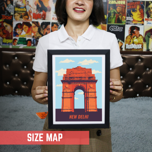 Delhi Artwork Poster Frame India Travel New Delhi Canvas Painting Framed Posters with Photo Frames for Wall Decor Bedroom Living room Dining Hall Kitchen Restraunt Cafe & Office Walls Art Decoration, dehli artwork poster, dehli poster drawing, dehli art prints, dehli art picture, dehli art pic, india gate delhi posters, india gate delhi poster drawing, india gate delhi poster design, india gate delhi poster making, india gate delhi poster colour, india travel poster, india travel poster for wall
