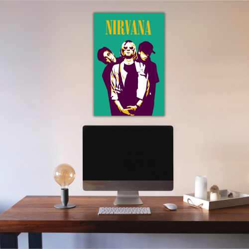 nirvana wall framed Art, nirvana frame, nirvana framed poster, nirvana framed picture, nirvana framed vinyl, nirvana framework, nirvana framed print, nirvana framed art, singers posters design, posters for wall posters for room decor, posters for bedroom, posters for wall decor, posters for room aesthetic, singers poster, singers posters for room, Nirvana Music Band Poster Frame American Rock Band Artwork Framed Posters Canvas Paintings with Photo Frames for wall decor restraunt cafe Livingroom Dining hall 