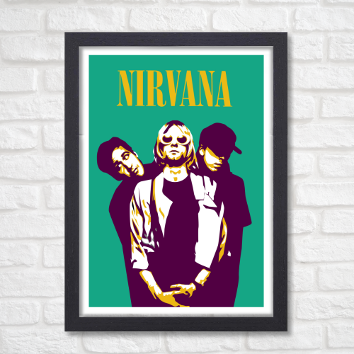 Nirvana Music Band Poster Frame American Rock Band Artwork Framed Posters Canvas Paintings with Photo Frames for wall decor restraunt cafe Livingroom Dining hall Bedroom & Office Wall Decoration, nirvana poster, nirvana poster vintage, nirvana posters for sale, nirvana poster black & white, nirvana band posters, nirvana the band the show poster, nirvana wall poster, nirvana wallpaper, nirvana wallpaper 4k,  nirvana wall art, nirvana wall frame, nirvana wall frame poster, nirvana wall framed picture