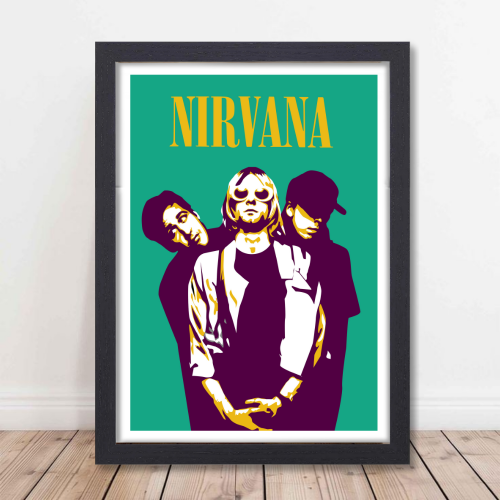 Nirvana Music Band Poster Frame American Rock Band Artwork Framed Posters Canvas Paintings with Photo Frames for wall decor restraunt cafe Livingroom Dining hall Bedroom & Office Wall Decoration, nirvana poster, nirvana poster vintage, nirvana posters for sale, nirvana poster black & white, nirvana band posters, nirvana the band the show poster, nirvana wall poster, nirvana wallpaper, nirvana wallpaper 4k,  nirvana wall art, nirvana wall frame, nirvana wall frame poster, nirvana wall framed picture