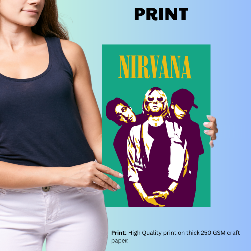 Nirvana Music Band Poster Frame American Rock Band Artwork Framed Posters Canvas Paintings with Photo Frames for wall decor restraunt cafe Livingroom Dining hall Bedroom & Office Wall Decoration, nirvana poster, nirvana poster vintage, nirvana posters for sale, nirvana poster black & white, nirvana band posters, nirvana the band the show poster, nirvana wall poster, nirvana wallpaper, nirvana wallpaper 4k,  nirvana wall art, nirvana wall frame, nirvana wall frame poster, nirvana wall framed picture