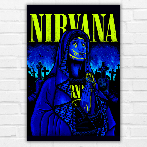 Nirvana Music Band Poster Frame Singers Art work Music Band Framed Posters Musicians Frames for Wall Decor Restraunt Cafe Livingroom Decoration Bedroom, nirvana poster,  nirvana poster vintage, nirvana band poster, nirvana the band the show, nirvana rock band, nirvana tribute band, nirvana brithish band, singers posters design, posters for wall posters for room decor, posters for bedroom, posters for wall decor, posters for room aesthetic, singers poster, singers posters for room