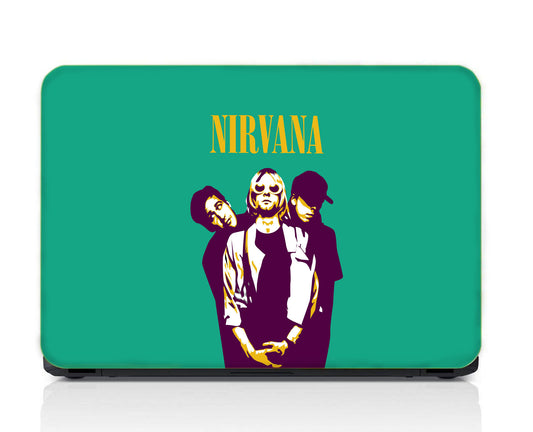 Nirvana Rock Band Blue Color Music Band USA band Waterproof Laptopskin