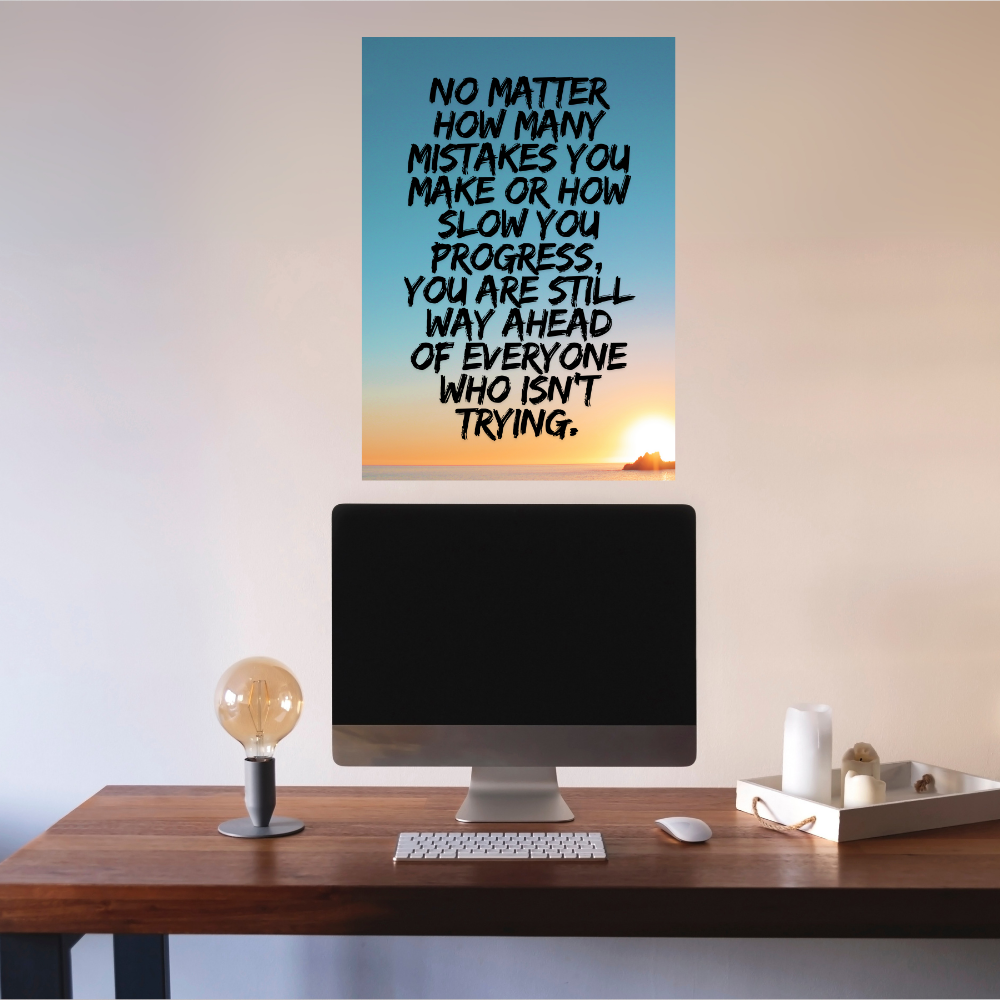 Motivational Quotes Poster Motivation Quote Posters Inspiring Lines Painting Stickers for Students & Study Room Library decoration Living room bedroom kitchen Dining hall & office wall decor (with framme or without frame)
