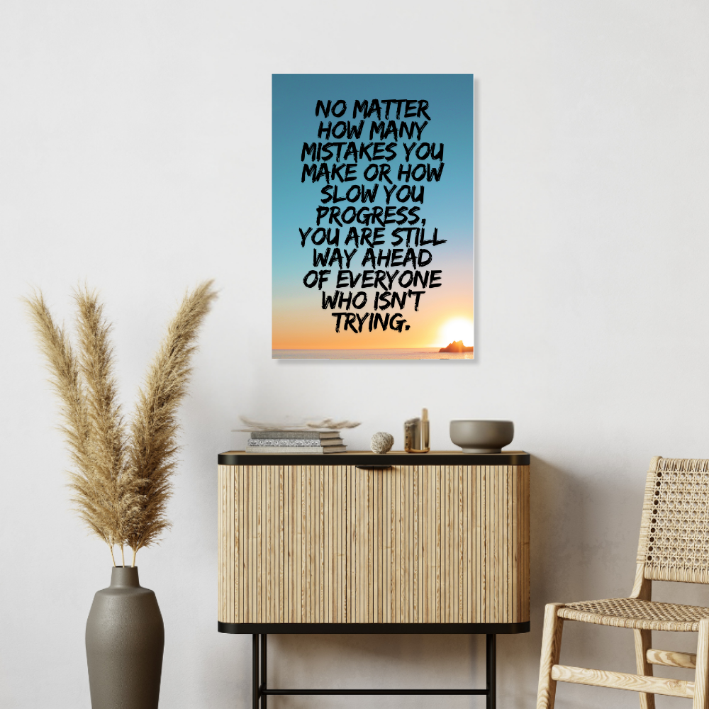 Motivational Quotes Poster Motivation Quote Posters Inspiring Lines Painting Stickers for Students & Study Room Library decoration Living room bedroom kitchen Dining hall & office wall decor (with framme or without frame)