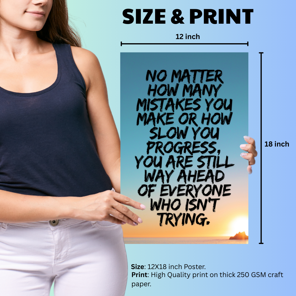 Motivational Quotes Poster Motivation Quote Posters Inspiring Lines Painting Stickers for Students & Study Room Library decoration Living room bedroom kitchen Dining hall & office wall decor (with framme or without frame)