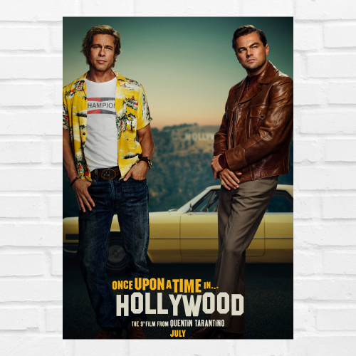 Once Upon A Time In Hollywood Movie Poster Frame Western Comedy Film Art work Framed Posters Movies Artwork Canvas Painting Photo Frames For Wall Decor Living Room Bedroom  Study Room Restraunt Cafe Office & Home Decoration, once upon a time in hollywood poster, once upon a time in hollywood poster 4k, once upon a time in hollywood poster art, once upon a time in hollywood poster artist, once upon a time in hollywood poster framed,  once upon a time in hollywood poster original