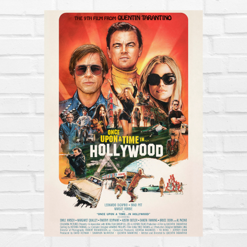 Once Upon A Time In Hollywood Movie Poster Frame Western Comedy Film Art work Framed Posters Movies Artwork Canvas Painting Photo Frames For Wall Decor Living Room Bedroom  Study Room Restraunt Cafe Office & Home Decoration, once upon a time in hollywood poster, once upon a time in hollywood poster 4k, once upon a time in hollywood poster art, once upon a time in hollywood poster artist, once upon a time in hollywood poster framed,  once upon a time in hollywood poster original
