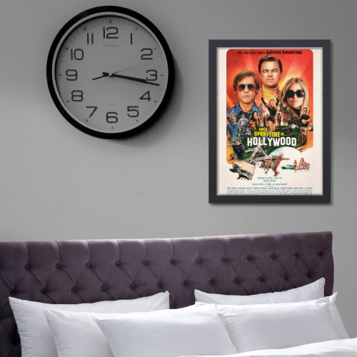 Once Upon A Time In Hollywood Movie Poster Frame Western Comedy Film Art work Framed Posters Movies Artwork Canvas Painting Photo Frames For Wall Decor Living Room Bedroom  Study Room Restraunt Cafe Office & Home Decoration, once upon a time in hollywood poster, once upon a time in hollywood poster 4k, once upon a time in hollywood poster art, once upon a time in hollywood poster artist, once upon a time in hollywood poster framed,  once upon a time in hollywood poster original