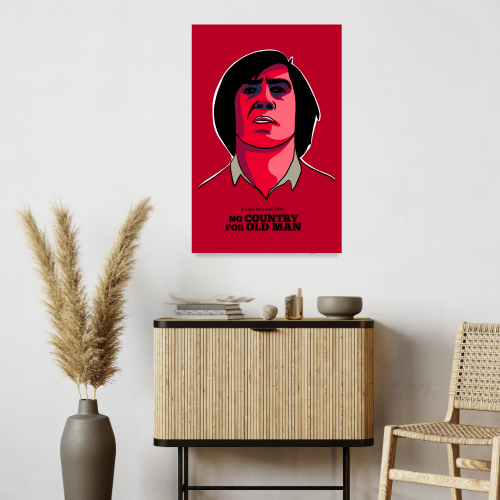 No Country for Old Men Movie Poster Frame Thriller Western Artwork Framed Posters Hollywood Movies Canvas Painting Photo Frame For Wall Decor Living Room Bedroom  Study Room Restraunt Cafe Office & Home Decoration