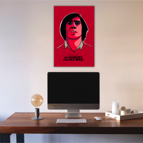 No Country for Old Men Movie Poster Frame Thriller Western Artwork Framed Posters Hollywood Movies Canvas Painting Photo Frame For Wall Decor Living Room Bedroom  Study Room Restraunt Cafe Office & Home Decoration