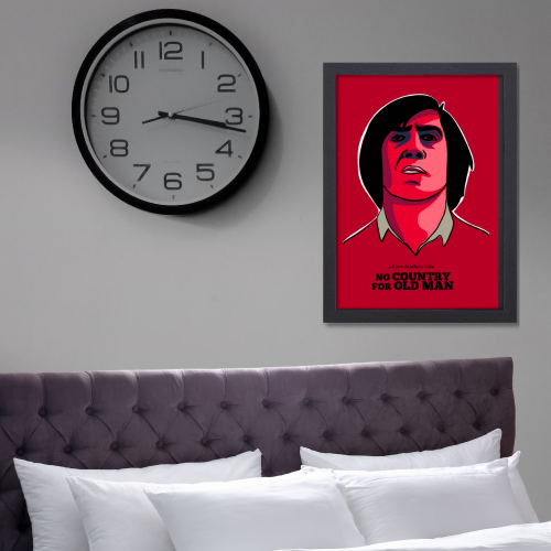 No Country for Old Men Movie Poster Frame Thriller Western Artwork Framed Posters Hollywood Movies Canvas Painting Photo Frame For Wall Decor Living Room Bedroom  Study Room Restraunt Cafe Office & Home Decoration