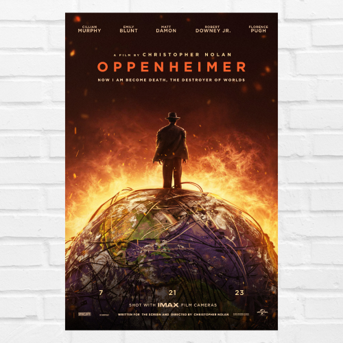 Oppenheimer Film Poster Frame Oscar Winning Thriller Movie Framed Posters Hollywood Movies Artwork Canvas Painting Photo Frames For Wall Decor Living Room Bedroom  Study Room Restraunt Cafe Office & Home Decoration, oppenheimer film poster, oppenheimer movie poster, oppenheimer movie poster 4k, oppenheimer movie poster hd, oppenheimer movie poster imdb, oppenheimer movie poster font, oppenheimer movie poster download, oppenheimer movie poster original, oppenheimer movie poster 24x26, oppenheimer posters
