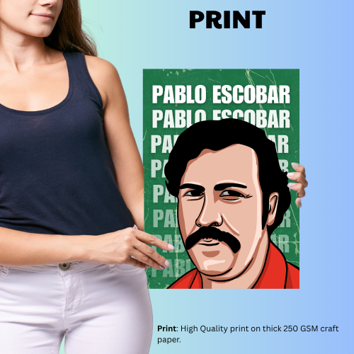 Pablo Escobar Poster Frame Pablo Escobar Movie Artwork Framed Posters Film Canvas Painting Photo Frames for Wall Decor Living Room Bedroom  Study Room Restraunt Cafe Office & Home Decoration