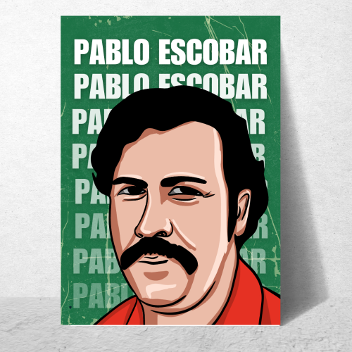 Pablo Escobar Poster Frame Pablo Escobar Movie Artwork Framed Posters Film Canvas Painting Photo Frames for Wall Decor Living Room Bedroom  Study Room Restraunt Cafe Office & Home Decoration