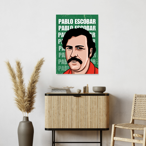 Pablo Escobar Poster Frame Pablo Escobar Movie Artwork Framed Posters Film Canvas Painting Photo Frames for Wall Decor Living Room Bedroom  Study Room Restraunt Cafe Office & Home Decoration