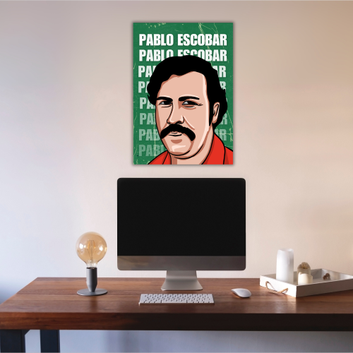 Pablo Escobar Poster Frame Pablo Escobar Movie Artwork Framed Posters Film Canvas Painting Photo Frames for Wall Decor Living Room Bedroom  Study Room Restraunt Cafe Office & Home Decoration