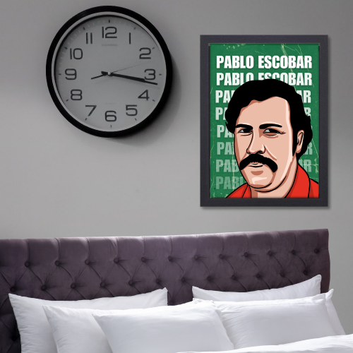 Pablo Escobar Poster Frame Pablo Escobar Movie Artwork Framed Posters Film Canvas Painting Photo Frames for Wall Decor Living Room Bedroom  Study Room Restraunt Cafe Office & Home Decoration