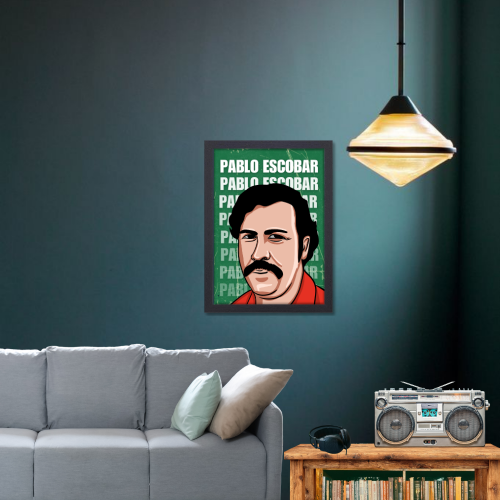 Pablo Escobar Poster Frame Pablo Escobar Movie Artwork Framed Posters Film Canvas Painting Photo Frames for Wall Decor Living Room Bedroom  Study Room Restraunt Cafe Office & Home Decoration