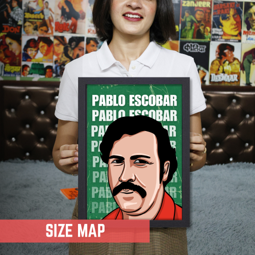 Pablo Escobar Poster Frame Pablo Escobar Movie Artwork Framed Posters Film Canvas Painting Photo Frames for Wall Decor Living Room Bedroom  Study Room Restraunt Cafe Office & Home Decoration