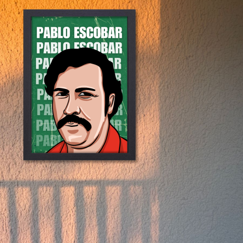 Pablo Escobar Poster Frame Pablo Escobar Movie Artwork Framed Posters Film Canvas Painting Photo Frames for Wall Decor Living Room Bedroom  Study Room Restraunt Cafe Office & Home Decoration