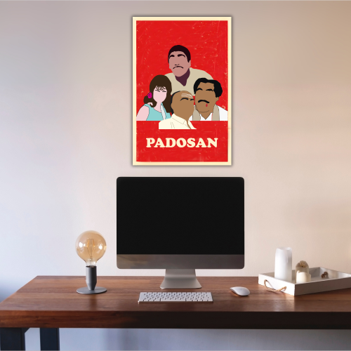 Padosan Movie Poster Frame Classic Movies Artwork Framed Posters Bollywood Canvas Painting Photo Frames for Wall Decor Bedroom Living Room Decoration Home Office walls Restraunt Cafe, padosan poster, padosan movie poster, padosan film poster, padosan photo, padosan movie photos, padosan movie pic, bollywood movies poster, bollywood movies poster hd, bollywood movies bollywood movies poster 4k, bollywood movie poster, bollywood movie poster, bollywood movie posters for wall, bollywood movie poster design
