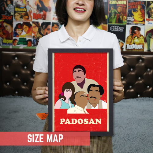 Padosan Movie Poster Frame Classic Movies Artwork Framed Posters Bollywood Canvas Painting Photo Frames for Wall Decor Bedroom Living Room Decoration Home Office walls Restraunt Cafe, padosan poster, padosan movie poster, padosan film poster, padosan photo, padosan movie photos, padosan movie pic, bollywood movies poster, bollywood movies poster hd, bollywood movies poster images, bollywood movies poster 2025, bollywood movies poster hd wallpaper, bollywood movies poster 2024, bollywood movies poster design
