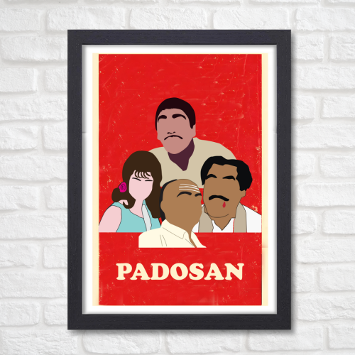 Padosan Movie Poster Frame Classic Movies Artwork Framed Posters Bollywood Canvas Painting Photo Frames for Wall Decor Bedroom Living Room Decoration Home Office walls Restraunt Cafe, padosan poster, padosan movie poster, padosan film poster, padosan photo, padosan movie photos, padosan movie pic, bollywood movies poster, bollywood movies poster hd, bollywood movies poster images, bollywood movies poster 2025, bollywood movies poster hd wallpaper, bollywood movies poster 2024, bollywood movies poster design
