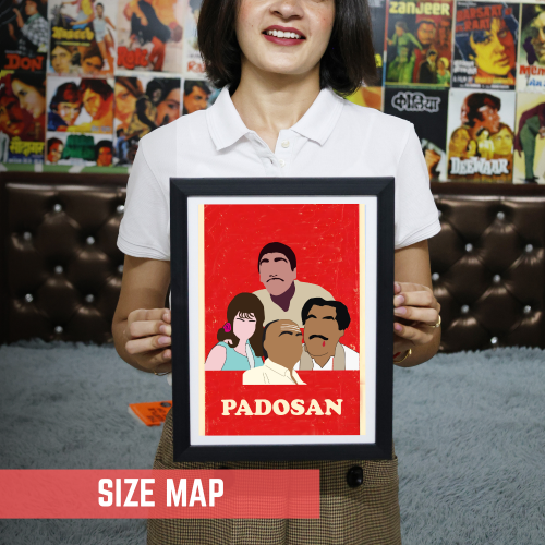 Padosan Movie Poster Frame Classic Movies Artwork Framed Posters Bollywood Canvas Painting Photo Frames for Wall Decor Bedroom Living Room Decoration Home Office walls Restraunt Cafe, padosan poster, padosan movie poster, padosan film poster, padosan photo, padosan movie photos, padosan movie pic, bollywood movies poster, bollywood movies poster hd, bollywood movies poster images, bollywood movies poster 2025, bollywood movies poster hd wallpaper, bollywood movies poster 2024, bollywood movies poster design