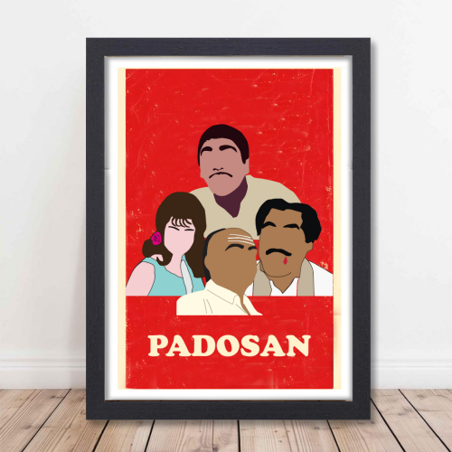 Padosan Movie Poster Frame Classic Movies Artwork Framed Posters Bollywood Canvas Painting Photo Frames for Wall Decor Bedroom Living Room Decoration Home Office walls Restraunt Cafe, padosan poster, padosan movie poster, padosan film poster, padosan photo, padosan movie photos, padosan movie pic, bollywood movies poster, bollywood movies poster hd, bollywood movies poster images, bollywood movies poster 2025, bollywood movies poster hd wallpaper, bollywood movies poster 2024, bollywood movies poster design