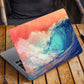 Abstract Wave Art Laptop Skin Vinyl, No Bubble, Multicolor 11.6"- 15.6" inch Laptop