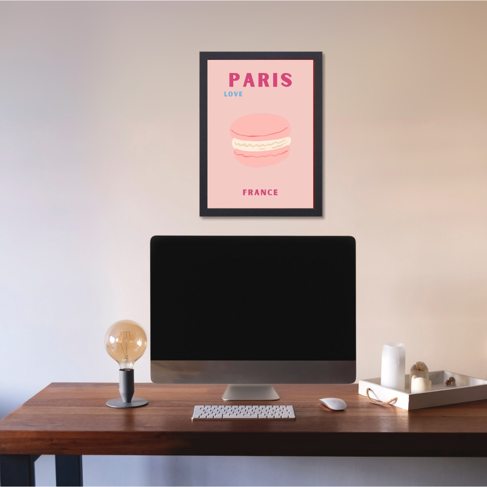 Traveling Theme wall Frame, Wall Frames for Living Room, Framed Travel Photo Frames for wall decor, Travel Frame forall decor, room decor, Hostels, Hotels, Restraunts Paris Love Wall Art