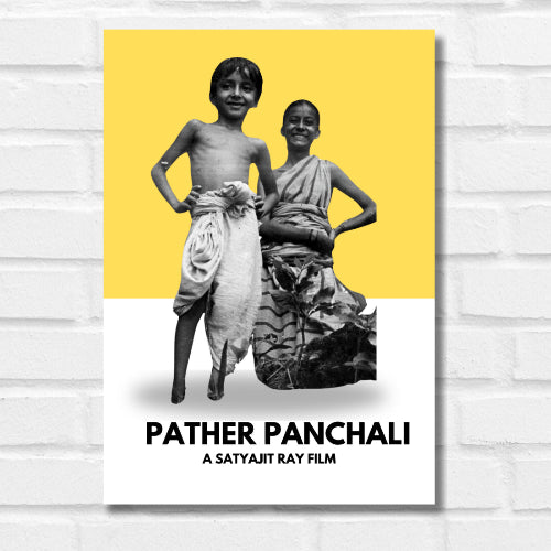 SATYAJIT RAY MOVIES POSTER PATHER PANCHALI MOVIE POSTER CLASSIC MOVIES POSTER BOLLYWOOD CLASSIC, Pather Panchali Poster Frame Satyajit Ray's Movies Artwork Canvas Painting Framed Posters Bollywood Movie Photo Frames For Wall Decor Bedroom Living Room Decoration Home Office Restraunt Cafe, pather panchali poster, pather panchali poster hd, pather panchali movie poster, pather panchali original poster, pather panchali 1955 poster, pather panchali minimulist poster, pather panchali official poster