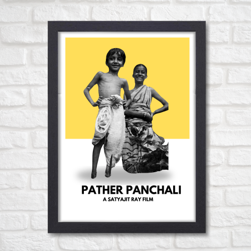 Pather Panchali Poster Frame Satyajit Ray's Movies Artwork Canvas Painting Framed Posters Bollywood Movie Photo Frames For Wall Decor Bedroom Living Room Decoration Home Office Restraunt Cafe, pather panchali poster, pather panchali poster hd, pather panchali movie poster, pather panchali original poster, pather panchali 1955 poster, pather panchali minimulist poster, pather panchali official poster, pather panchali original movie poster, pather panchali painting, pather panchali art, pather panchali wall