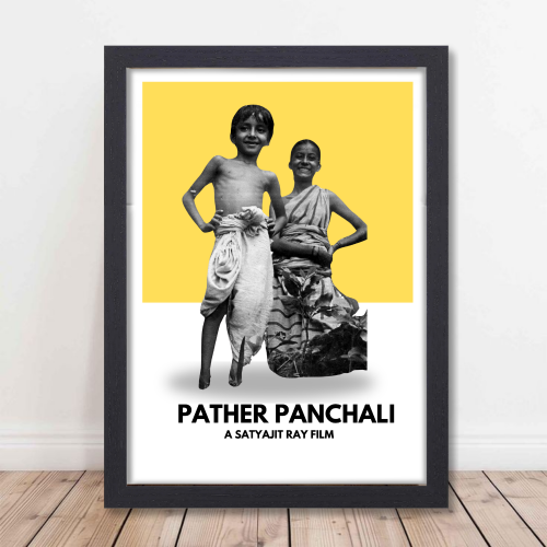 Pather Panchali Poster Frame Satyajit Ray's Movies Artwork Canvas Painting Framed Posters Bollywood Movie Photo Frames For Wall Decor Bedroom Living Room Decoration Home Office Restraunt Cafe, pather panchali poster, pather panchali poster hd, pather panchali movie poster, pather panchali original poster, pather panchali 1955 poster, pather panchali minimulist poster, pather panchali official poster, pather panchali original movie poster, pather panchali painting, pather panchali art, pather panchali wall